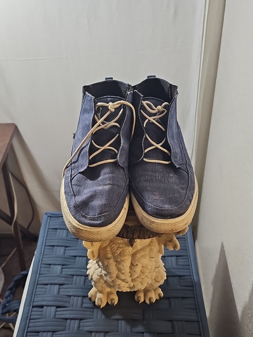 Vintage Men's Nike Air Jordan V.2 Grown Navy Canvas Sneaker